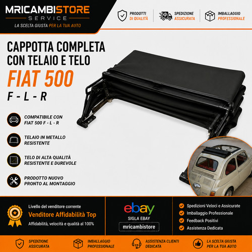 Fiat 500 r - fiat, cappotta