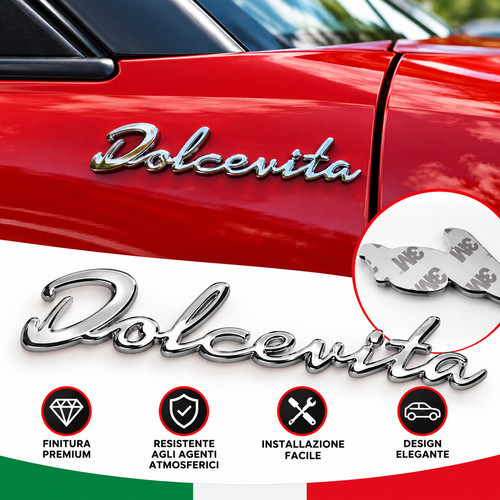 Fiat 500 dolcevita emblema - fiat,