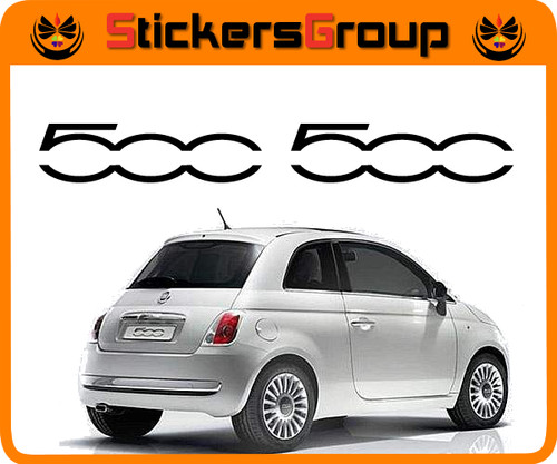 Coppia adesivi logo - 500, per